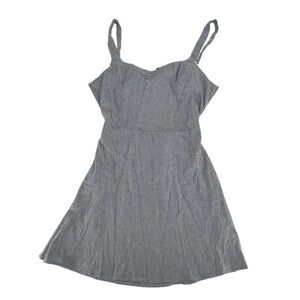 NWT Hollister Blue White Striped Sleeveless Mini Dress Size Large Women’s